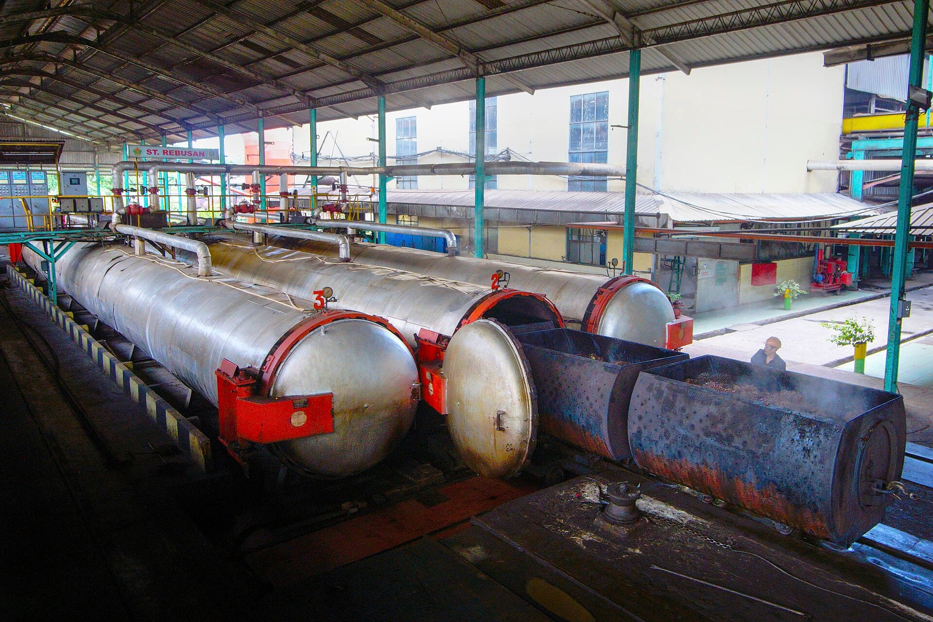 Palm oil mill sterilizer equipment in Indonesia